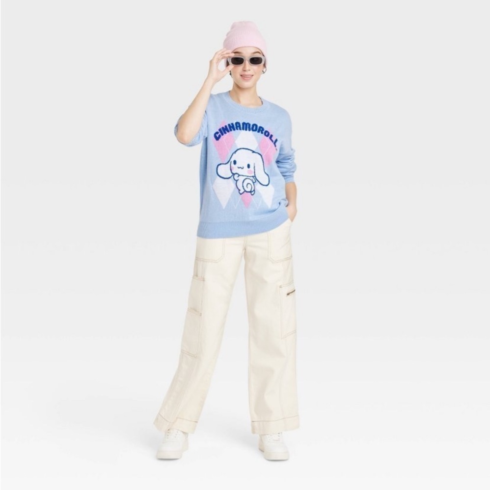 Women's Sanrio Cinnamoroll Graphic
Sweater - Blue